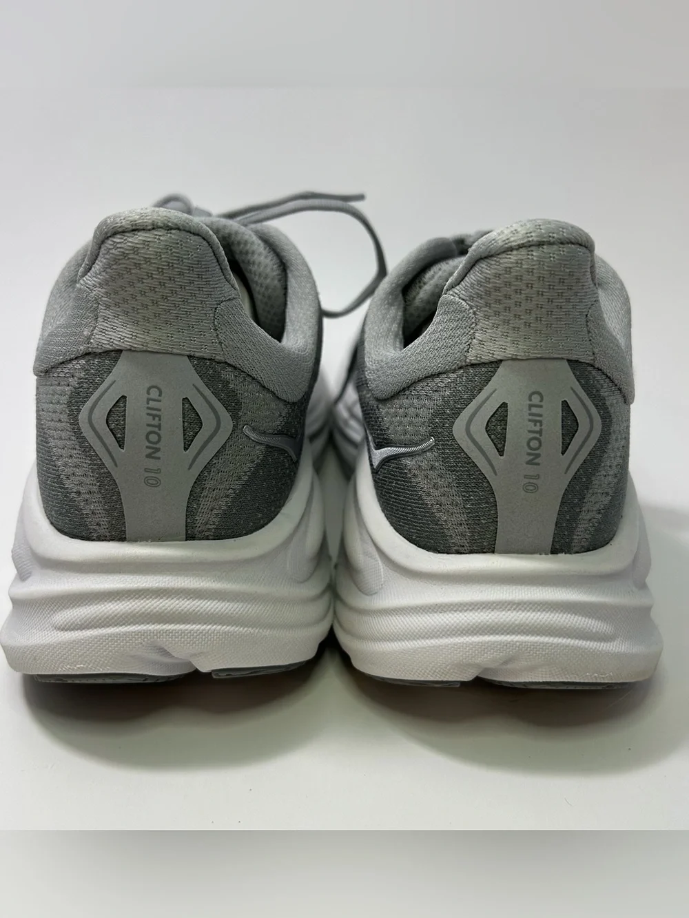 Hoka One One HOKA Clifton 10 Women’s 8.5 Grey Running Sneaker Shoes